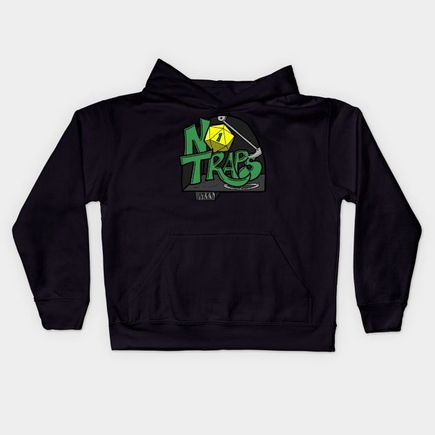 Don't worry - There are absolutely NO traps! Kids Hoodie by Fighter Guy Studios